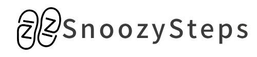 Logo of SnoozySteps with stylized 'ZZ' design on a white background