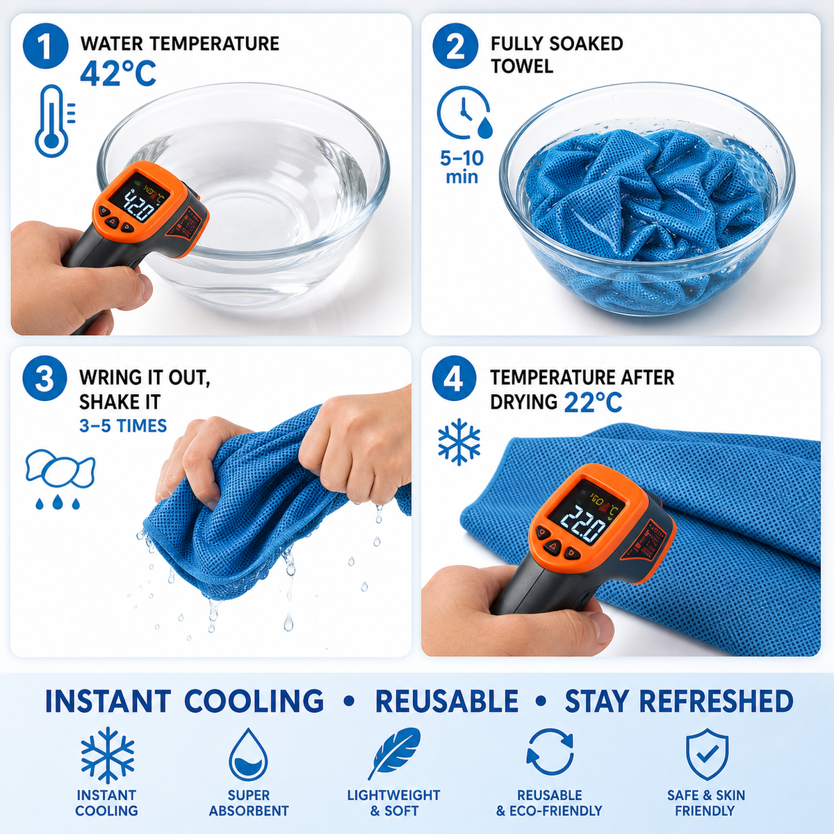 Ice Wrap™ Instant Cooling Towel